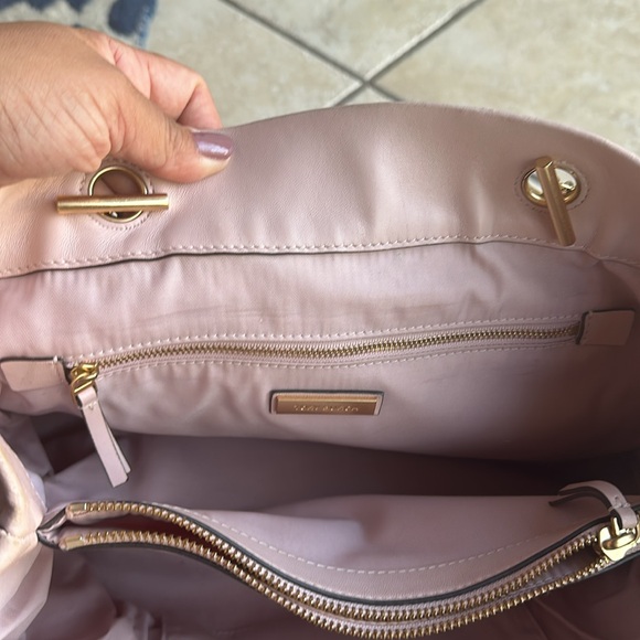 Tory Burch Fleming Pink Quilted Leather Tote - Picture 5 of 8